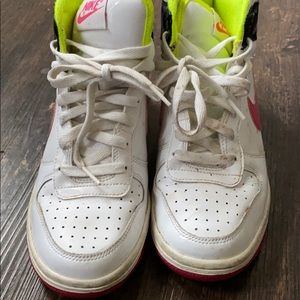 Multicolored patent leather hi top sneakers !